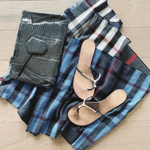 Giuseppe Zanotti Blue Patent Leather Sandals